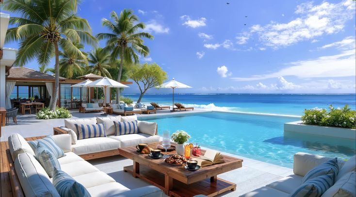 Beachfront resort